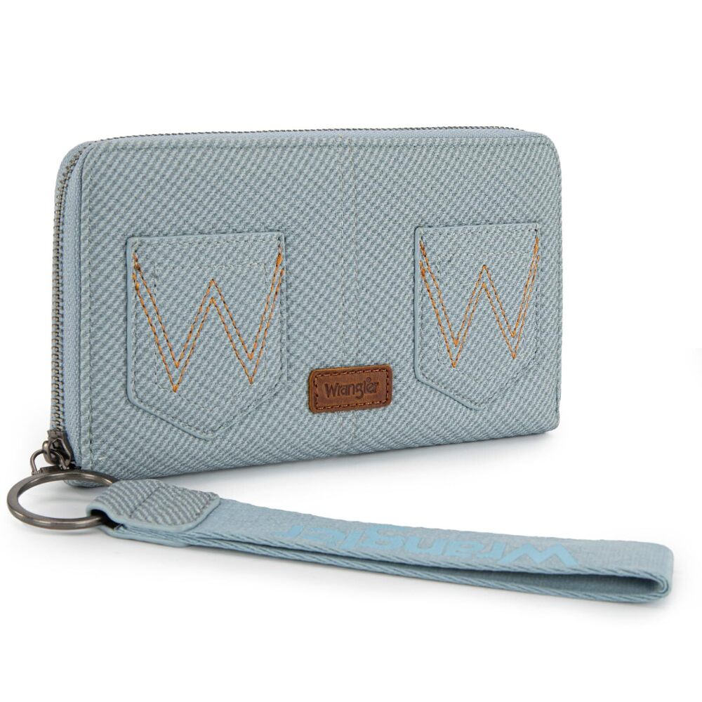 5750 Wrangler Wallets Bifold RFID Blocking Wristlet Wallets Clutch Large